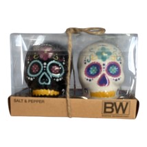 Boston Warehouse Day of the Dead Sugar Skull Salt &amp; Pepper Shaker Set – ... - $16.00