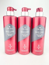 Old Spice Bald Care System Step 1 Cleanse Daily Exfoliation Scalp Wash Lot of 3 - £27.95 GBP