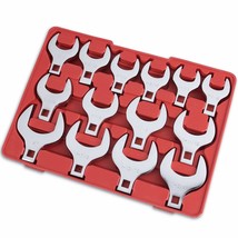 14-Piece Premium 1/2&quot; Drive Jumbo Crowfoot Wrench Set | Include Standard... - £80.58 GBP