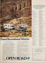 1973 Print Ad Chevrolet Recreational Vehicles Motorhome &amp; Pickup with Camper  - £14.04 GBP