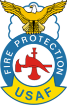 5&quot; air force usaf fire protection firefighter fireman sticker decal usa made - £21.57 GBP