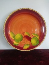 Apples By Laurie Gates / Gates Ware Round Serving Platter 14 3/4&quot; - £43.05 GBP