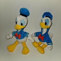 2 Donald Duck Bean Bag Plush Lot Stuffed Animal Toy Disney Duplicates - £13.99 GBP