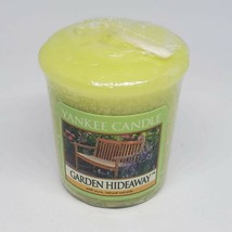 Yankee Candle Garden Hideaway Votive Candle 1.75 oz New Retired - £7.89 GBP