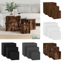  Modern Wooden 3pcs Living Room Nesting Coffee Side End Sofa Tables Set Table - £70.27 GBP+