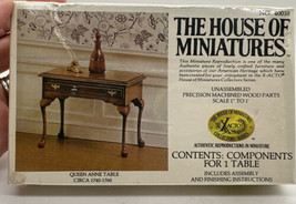 The House Of Miniatures Queen Anne Table Circa 1740 #40038 X-Acto NEW Sealed - £9.63 GBP