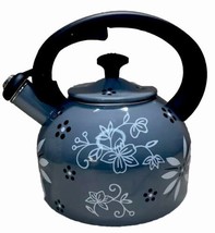 Temptations By Tara 2.3 Qt Old World Tea Kettle Teapot Floral Pattern - £20.21 GBP