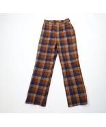 Vintage 60s 70s Streetwear Womens 26 Wool Wide Leg Bell Bottoms Pants Pl... - $2,160.97 MXN