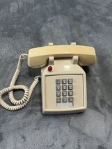 AT&T Desk Phone Beige Push Button Modular Tested & Working Vintage - $35.00