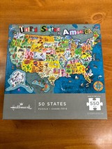 Hallmark 50 States Jigsaw Puzzle -- 550 Pieces -- Complete -- 24&quot; X 18&quot; - £15.62 GBP