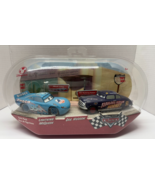 Disney Cars Doc Hudson &amp; Lightning McQueen Dinoco Blue 6&quot; Two Pack RARE - $2,282.42 MXN