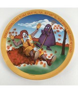 Ronald McDonald Seasonal Plate Grimace Fall Leaves Harvest Child Dinnerw... - $29.71 CAD