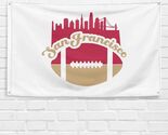 For San Francisco 49ers Fans 3x5 ft Flag Football Champions Banner Gift - $18.99