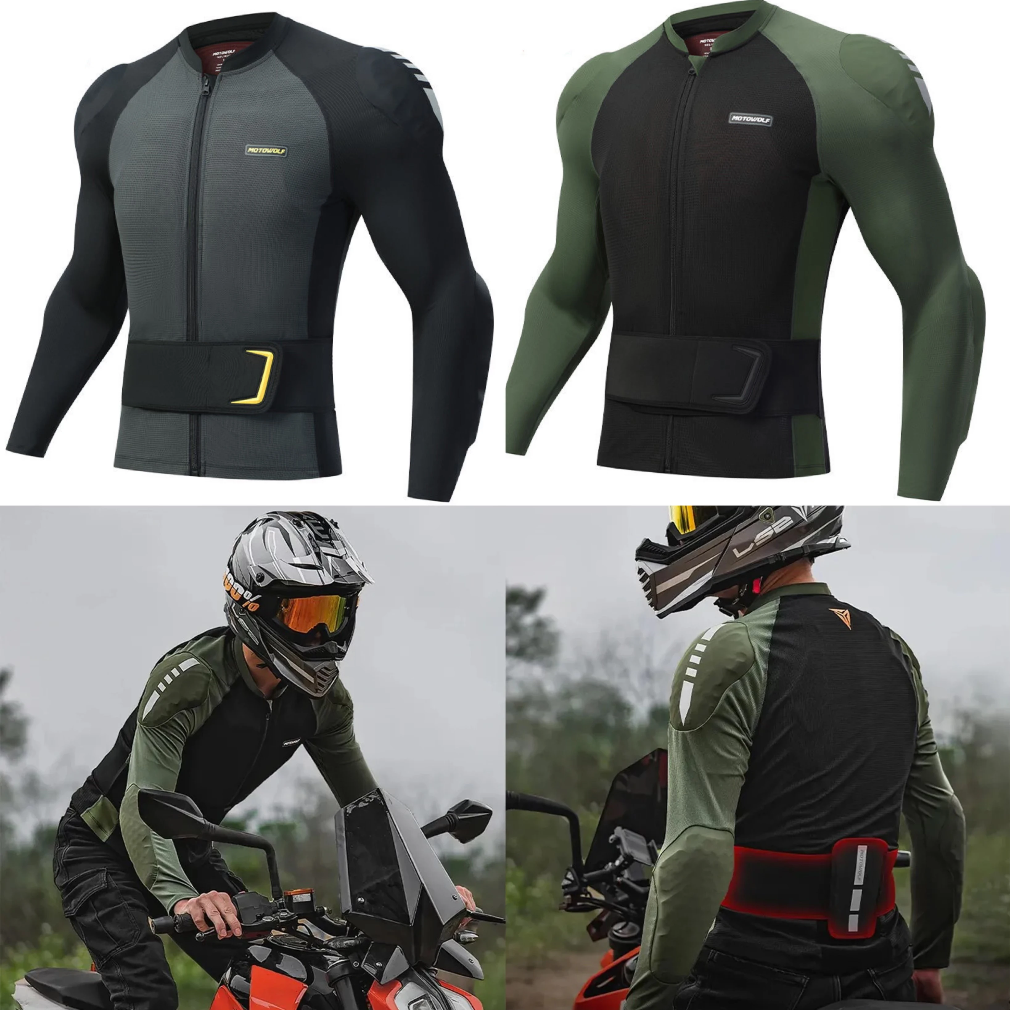 Motorcycle Riding Soft Armor Moto Jacket Chest Shoulder Body Protection CE - £117.78 GBP