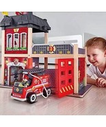 Hape - Wood Fire Station Play Set  Stimulates Key Motor Skills And Promo... - $121.20