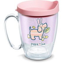 Tervis Puppie Love Dog Easter Bunny Eggs Basket 16 oz. Coffee Mug W/ Lid Cup NEW - £8.81 GBP