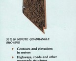 USGS Metric Topographic: Kumiva Peak, Nevada-California 1984 Topo Map - $8.69