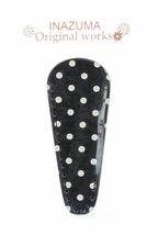 Small Polka Dot Embroidery Scissors Sheath Aqua - $8.95