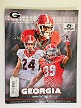 2014 Georgia Bulldogs v Vanderbilt FOOTBALL Game Program, Lucas Redd,Corey Moore - £7.54 GBP