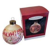 Hallmark Keepsake Ornament 1994 “Let It Snow” Mary Engelbreit Christmas Ornament - £7.73 GBP