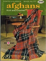 Afghans Knit And Crochet Book No. 177 Paperback - $11.29