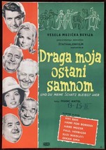 1961 Original Movie Poster Und du Mein Schatz Bleibst Hier Franz Antel Vivi Bach - £91.77 GBP
