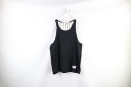 Vintage 90s Russell Athletic Mens Medium Faded Blank Tank Top T-Shirt Black USA - £38.79 GBP
