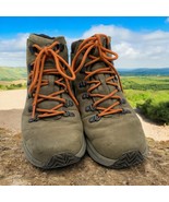 Merrell Ontario Mid Olive Mens 8.5 Vibram Trail Hiking Boots Shoes J53209 - $39.59