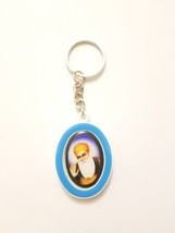 SIKH RELIGIOUS Guru Nanak Golden Temple BLUE  Oval KEY RING Singh Key Ch... - £5.78 GBP