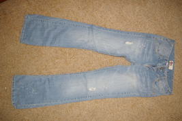 SO Jean Womens Distressed Low Rise Blue Jeans Juniors Size 3 - £10.21 GBP