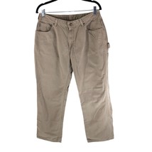 Carhartt Womens Relaxed Fit Canvas Carpenter Pants Brown 12x30 - £15.09 GBP