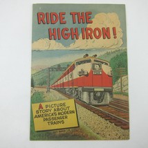 Railroad Comic Book Ride the High Iron America&#39;s Passenger Trains Vintage 1955 - £23.46 GBP