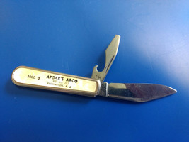 Colonial "Apgar's Arco" 1 Blade Folding Pocket Knife Bottle Opener Flemington NJ - $29.95