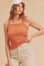 Aemi + Co Square Neck Wide Strap Tank - $23.21
