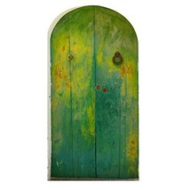 Faded Green Fairy Door Wall Decal - 5&quot; wide x 9&quot; tall - Fairy Door Series - $5.00