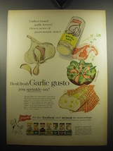 1957 French's Garlic Salt Ad - Gather 'round garlic lovers! - $18.49