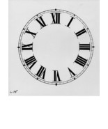 6 1/2&quot; &amp; 6 3/4&quot; Diameter Clock Dial Face Cardstock ROMAN &amp; ARABIC - £4.60 GBP