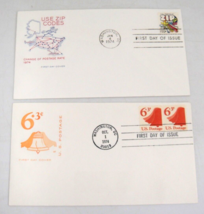 USPS FDC Farnam Cachet 1st Day Issue 1974 Use Zip Codes 6.3 Liberty Bell Lot 2 - $1.87