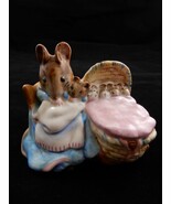 Beatrix Potter Hunca Munca w/BP2 Beswick Gold Oval   RARE - £78.65 GBP