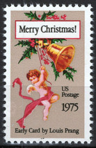 ZAYIX - US 1580 MNH Vintage Christmas Card Cherub and Bell 021823-S07M - £1.17 GBP