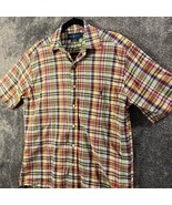 Vintage Ralph Lauren Shirt Mens Small Plaid Blake Colorful Button Up Preppy - £9.34 GBP