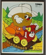 Vintage Hasbro 11PC WOOD Tray Puzzle Toy PLAYSKOOL SPUD Mr Potato Head 2... - £8.66 GBP