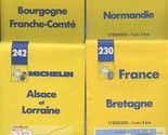 8 Michelin1990s France Maps 230 231 242 243 244 245 + Lyon 31 &amp; Paris 101 - $31.68