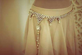 Indische Braut Kamar Bandh Strass Hüftgurt Bollywood Stil Jewelry1 - £26.26 GBP