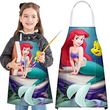 Kids Aprons For Cooking Toddler Chef Painting Apron With Pocket Baking A... - £18.09 GBP