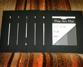 Lot of 6 Black Art Mat 8x10 for Crafts and Scrapbooking - $9.00