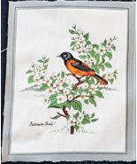 Baltimore Oriole Quilting Craft Sewing Panel 7&quot; x 8.75&quot; Cranston Screen ... - £5.44 GBP