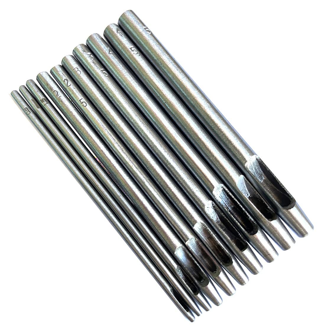 10 Pcs Leather Hole Punch Cutter Round Hollow Punch Set 0.8-5Mm For Watch - $32.99