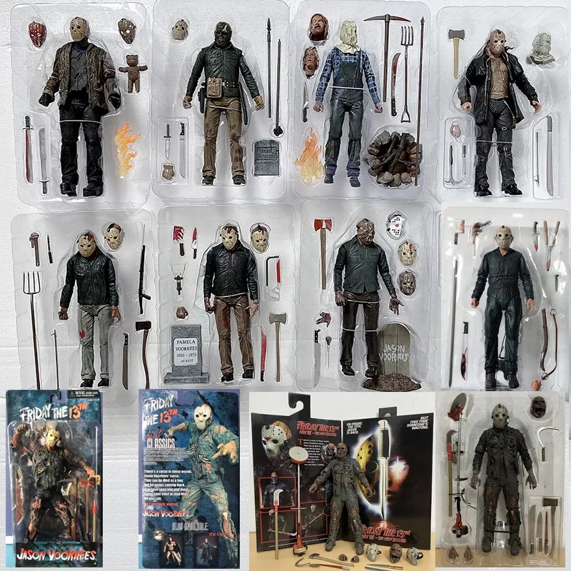 NECA Friday The 13th Figure Toys Freddy Jason Voorhees Blood Ultimate Action - £28.76 GBP+