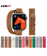 Elegant Double Tour Leather Strap for Apple Watch Series - $128.99+